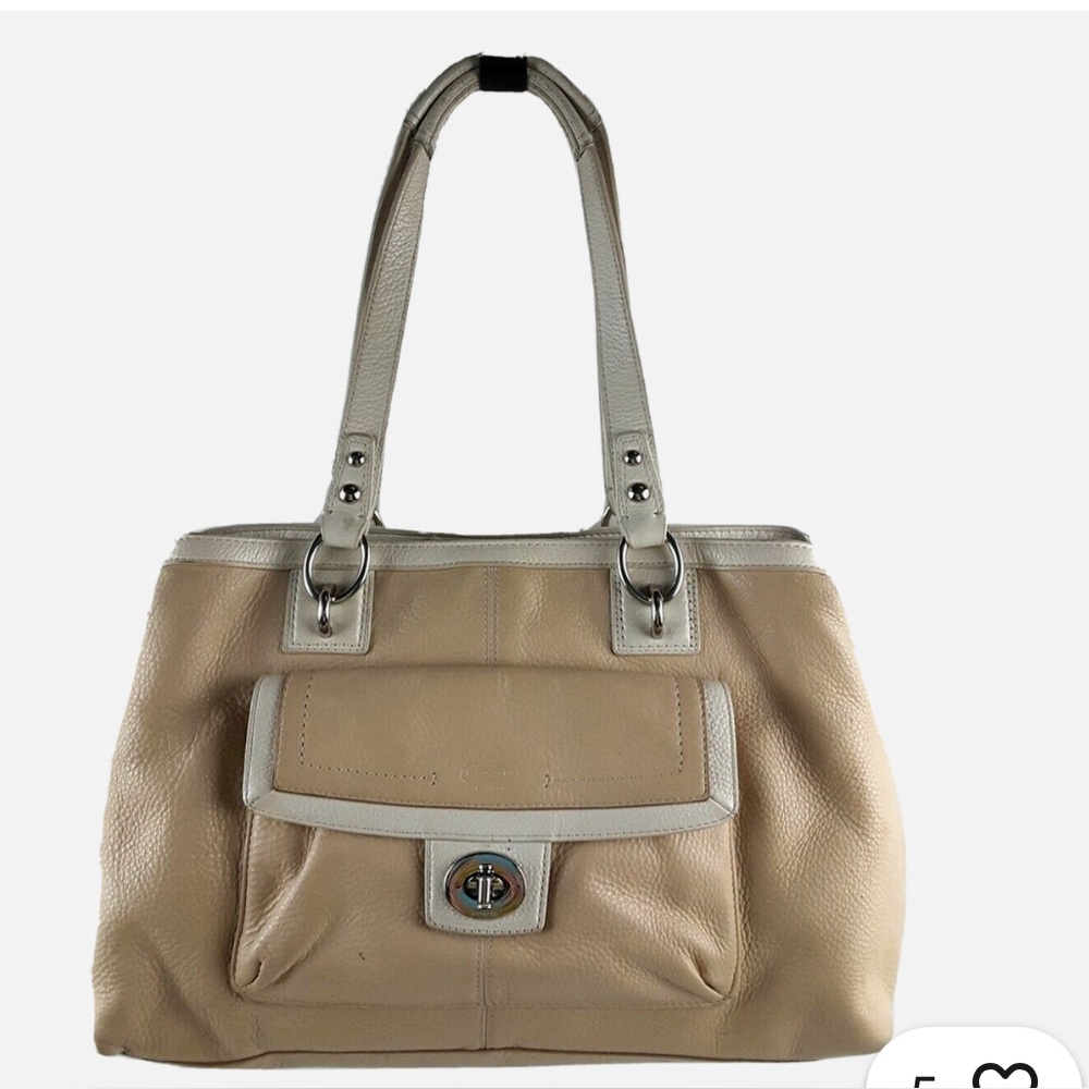 COACH PENELOPE CREED B1282-F19264 IN SOFT TAN PEBBLED LEATHER